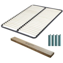 Sommier démontable + pieds 160x200 22 lattes - 44 lattes bois - Fabrication française