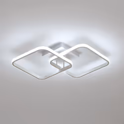 Plafonnier LED moderne Matériaux de haute qualité : le corps de la lampe est fait d'aluminium et d'acrylique de haute qualité ...