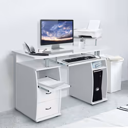 Attribus : 【Matériel de haute qualité】Ce bureau Informatique est fabriqué par MDF de haute qualité, non toxique et respectueu ...