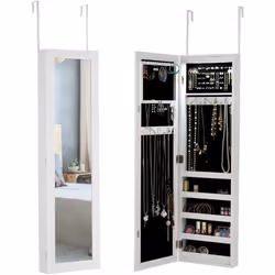 Description générale L'armoire à bijoux avec miroir et lumières est une solution pratique et élégante pour organiser vos préc ...