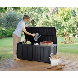 Keter Glenwood Deck Box Pochette de rangement Rectangulaire Graphite