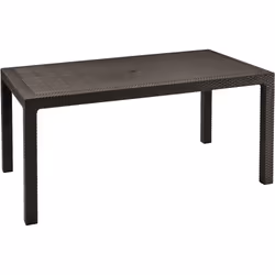 Allibert 204122, Marron, Polypropylène (PP), Forme rectangulaire, 4 pieds, 1605 mm, 945 mm
