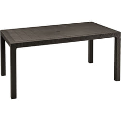 Allibert 204122 table de jardin Marron Forme rectangulaire