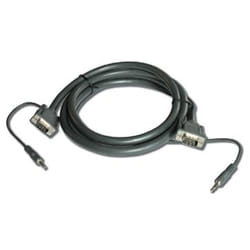 Kramer Electronics 15-pin HD + 3.5mm Audio Cable 4,6 m VGA (D-Sub) + 3,5 mm Noir