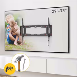 Barkan Mounting Systems ND400, 33 cm (13"), 190,5 cm (75"), 43 kg, 75 x 75 mm, 600 x 400 mm, Noir