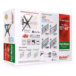 Barkan Mounting Systems BM331 support pour téléviseur 65" Noir