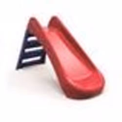 Toboggan Pliant En Plastique Junior - Rouge/Bleu - 131 X 048 X 072 M