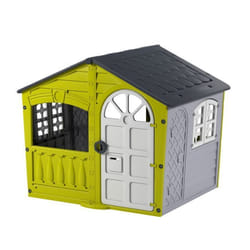 Maisonnette cabane STORM en plastique blanc