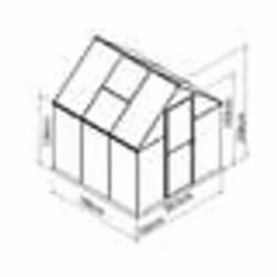 Palram - Canopia Serre de jardin Mythos 34m2 Argent