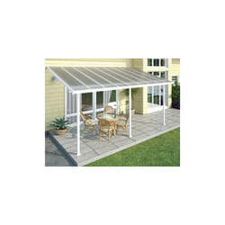 Toit couv terrasse feria 3 x 5m - Blanc- Canopia By Palram