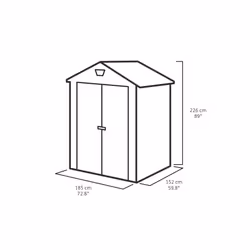 Keter Manor 6x5 Abri en plastique - Vue supplémentaire 7