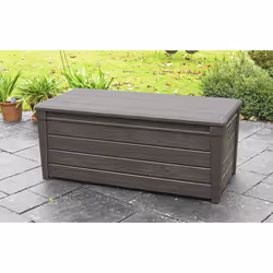 Keter Brightwood Boîte de rangement Rectangulaire Résine Marron