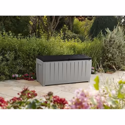 Keter 17197948 Boîte de rangement Rectangulaire Résine Noir, Gris