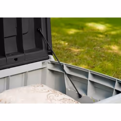 Keter 17197948 Boîte de rangement Rectangulaire Résine Noir, Gris