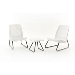 Keter - Salon de jardin 3 pcs Rio Blanc 218155