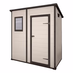 Keter Manor Pent 6x4, Abri en plastique, Unique, Appentis, Marron, Marron, 1 portes(s)