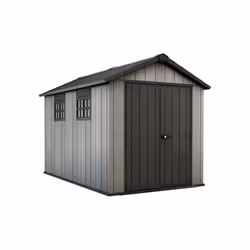 Keter Oakland 7511, Abri en plastique, Double, Toit à structure en A, Noir, Gris, 1 portes(s)