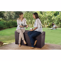 Keter 17202623 Boîte de rangement Rectangulaire Bois Marron - Vue supplémentaire 6