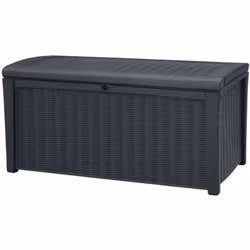 Description générale Ce panier de rangement Borneo de Keter est idéal pour stocker des coussins de jardin, des jouets ou d'au ...