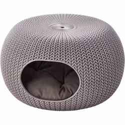 Curver Lit pour chat Knit Beige Sable 6,7 x 32,5 x 6,7 cm