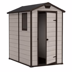 Keter 240025, Abri en plastique, Toit à structure en A, Noir, 1 portes(s), 1300 mm, 1920 mm