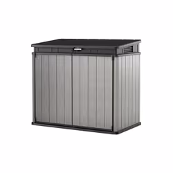 Keter 17206448, Abri en plastique, Double, Appentis, Noir, Résine, Gris