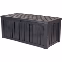 Qu'il s'agisse de ranger des outils de jardinage, des équipements sportifs, des jouets de piscine ou des coussins, le coffre  ...