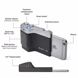 miggo Pictar coque de protection pour téléphones portables Housse Noir, Métallique