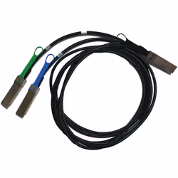 Mellanox Technologies MCP7H50-H002R26, 2 m, QSFP56, 2x QSFP56, Mâle/Mâle, Noir, 200 Gbit/s
