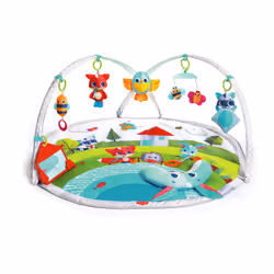 Tiny Love Gymini Dynamic Meadow Days, Tapis de gymnastique pour bébé, Barre d'activités, Sonore, Multicolore