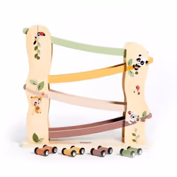 Tiny Love Piste en bois avec rampes d'accès pour voitures
