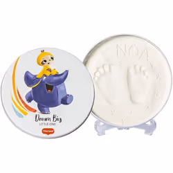 Tiny Love Magic Box Round Empreinte main pied bebe Testé dermatologiquement Kit Argile Cadeau personnalisé Bebe Tiny Creation ...