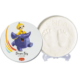 Tiny Love Magic Box Round Empreinte main pied bebe Testé dermatologiquement Kit Argile Cadeau personnalisé Bebe Tiny Creations