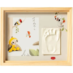 Tiny Love Simple Photo Frame Empreinte Pied Main Bebe Kit Argile Photo Bebe Souvenir Nouveau-né Tiny Creations Bois