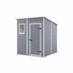 Keter Manor Pent 6x6, Unique, Toit monopente, Gris, 1 portes(s), Acier, 75 kg/m²