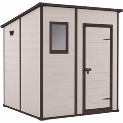 Keter Manor Pent 6x6, Unique, Toit monopente, Marron, 1 portes(s), Acier, 75 kg/m²
