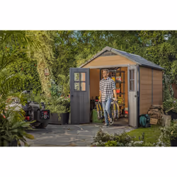 Keter Newton 759 Abri en plastique et bois