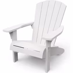 Découvrez l'apparence et la sensation du bois sans les soucis d'entretien. La chaise de jardin Adirondack offre un confort de ...