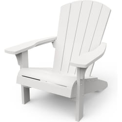 Chaise de jardin Adirondack - Blanc - Style bois - Keter