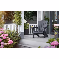 Keter K247060 chaise d'extérieur Terrace Siège rigide Dossier rigide Plastique Gris
