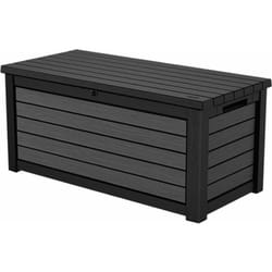 Coffre de rangement Northwood xl, durable et résistant, en résine avec effet bois, Graphite - 630L - 155.1x72.4x69.4 cm - Keter