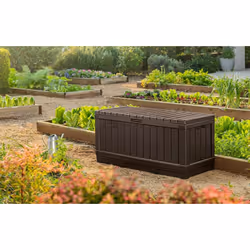 Keter Kentwood Boîte de rangement Rectangulaire Bois Marron