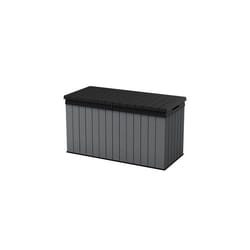 Keter Coffre de rangement Darwin coffre durable et résistant aux intempéries Gris - 570L - 142.5x65.3x78.2 cm