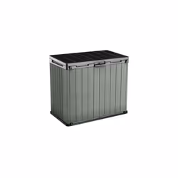 Dimensions externes Largeur : 140,0 cm Profondeur : 80,0 cm Hauteur : 120,0 cm Porte-outils aspect bois en polypropylène de h ...