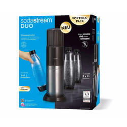 SodaStream DUO Noir, Acier inoxydable