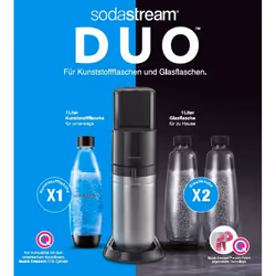SodaStream DUO Noir, Acier inoxydable