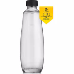 Carafe en verre 1x1L DUO Avec les bouteilles en verre de SodaStream, vous servez des boissons de manière élégante et cette bo ...