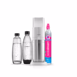 SodaStream Duo, Acier inoxydable, Blanc, 1 L, 60 L