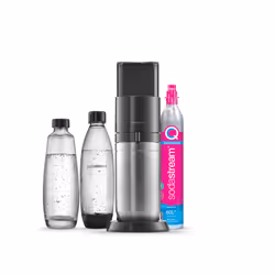 SodaStream Duo, Noir, Acier inoxydable, 1 L, 60 L
