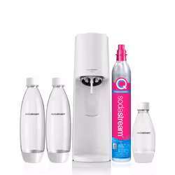 SodaStream Terra Bianco Value Pack, Métal, Plastique, Polyéthylène téréphthalate (PET), Blanc, Plastique, 1 L, 1 pièce(s), 13 ...